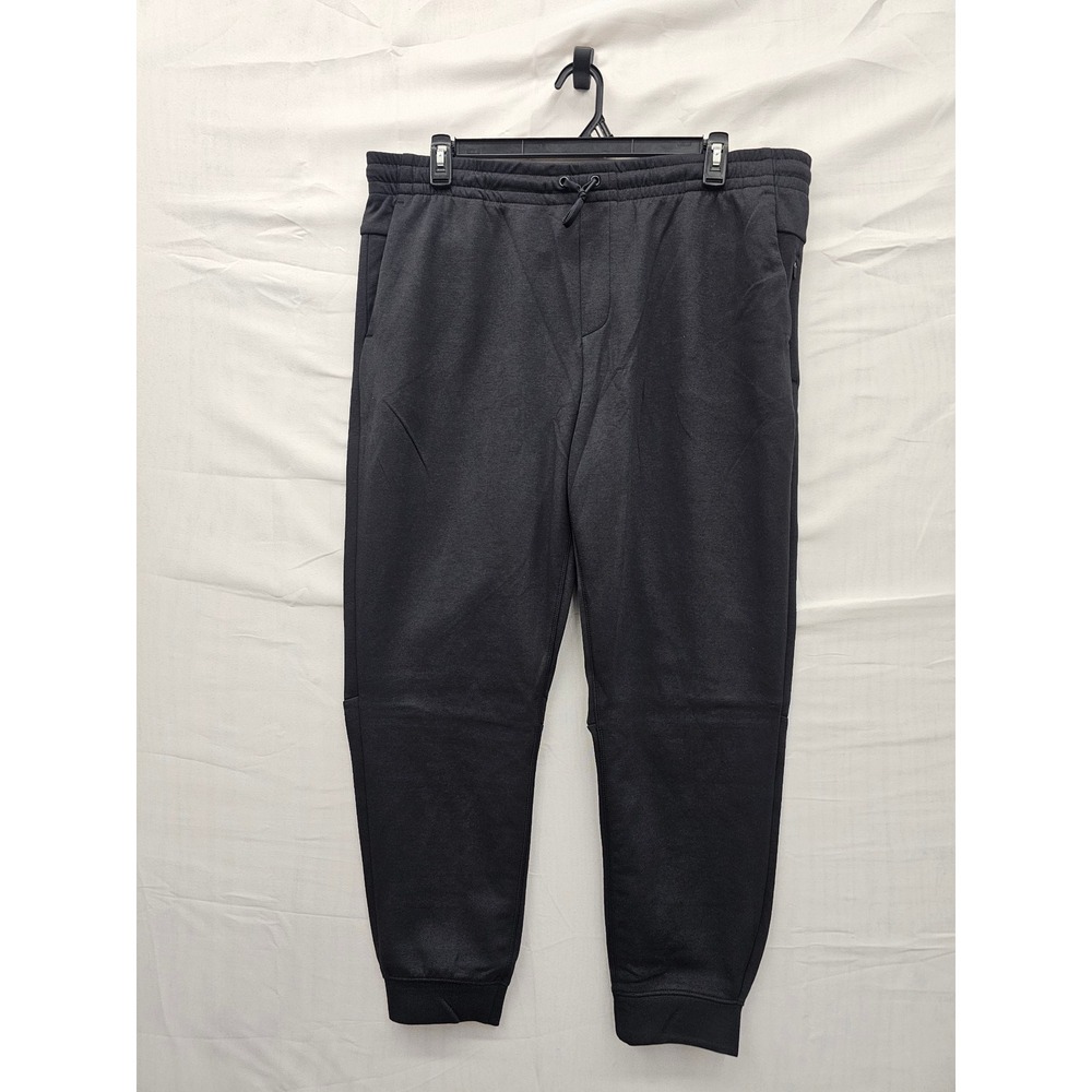 Member's Mark Mens Active‎ Joggers Black Polyester Blend Workout Size XL